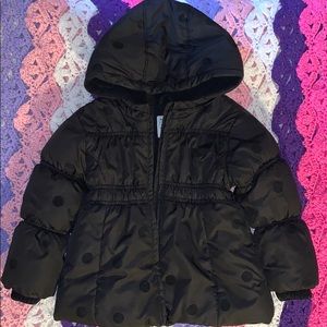 Black girls toddler puffer coat - Great Condition
